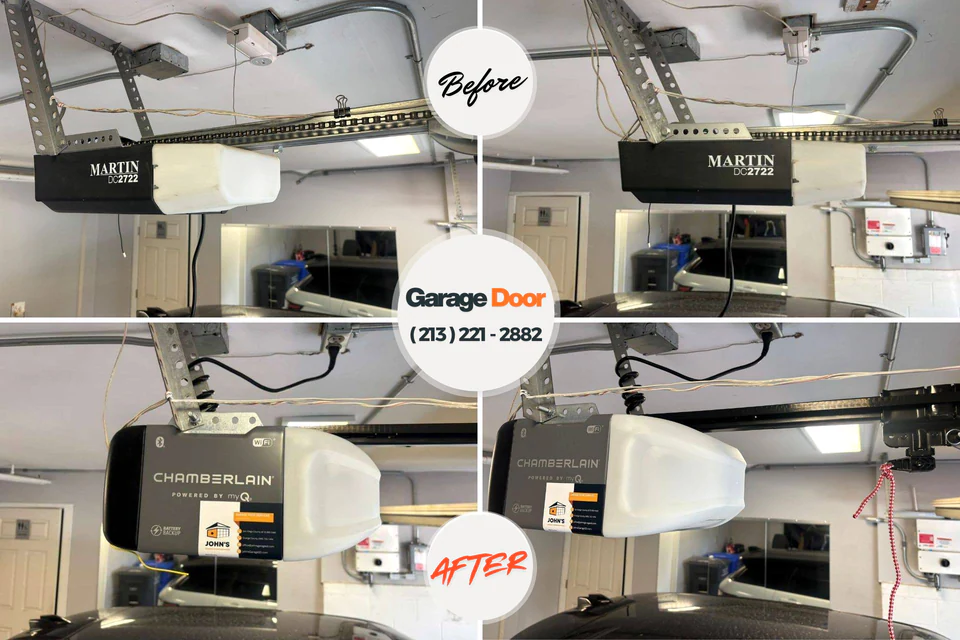 Before and after: garage door repair West Pittston, PA